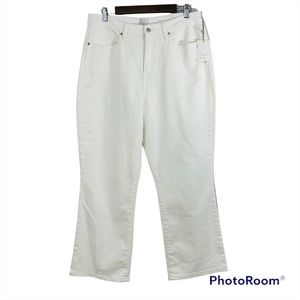 A New Day Ivory Denim Jeans High Rise Bootcut Target Womens Size 14 Regular NWT